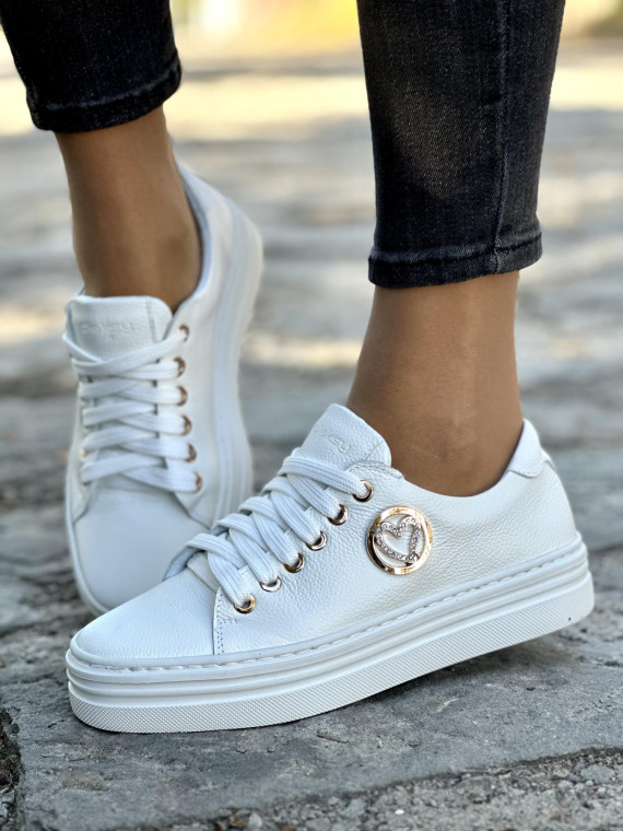 Eleganckie trampki skórzane OLEKSY Polskiej produkcji