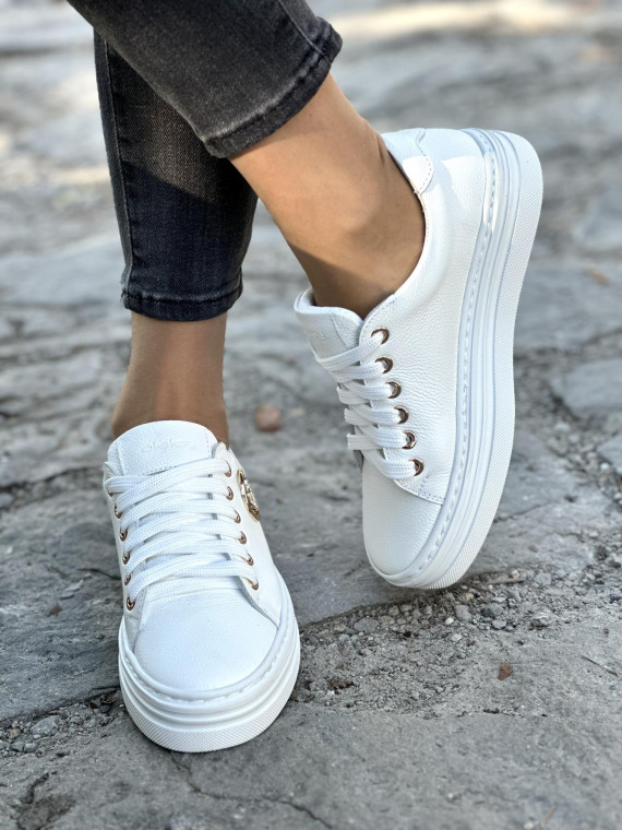 Eleganckie trampki skórzane OLEKSY Polskiej produkcji