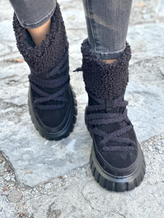 Stylowe śniegowce OLEKSY ze skóry, Polskiej produkcji