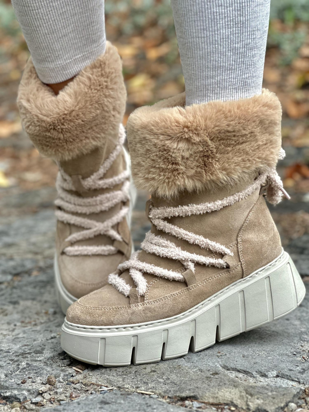 Śniegowce skórzane OLEKSY Polskiej produkcji