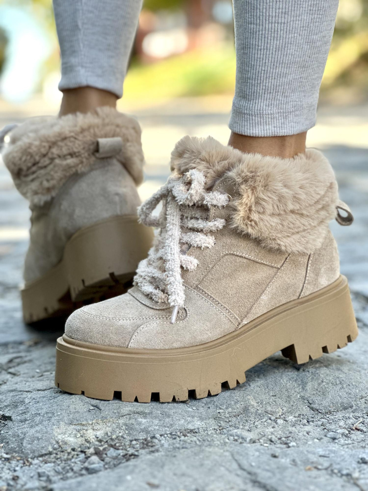 Śniegowce skórzane OLEKSY Polskiej produkcji