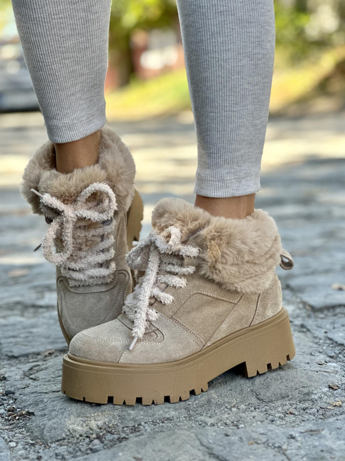 Śniegowce skórzane OLEKSY Polskiej produkcji