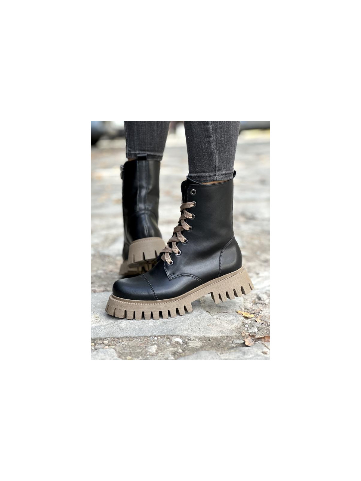 Trapery damskie skórzane OLEKSY polskiej produkcji