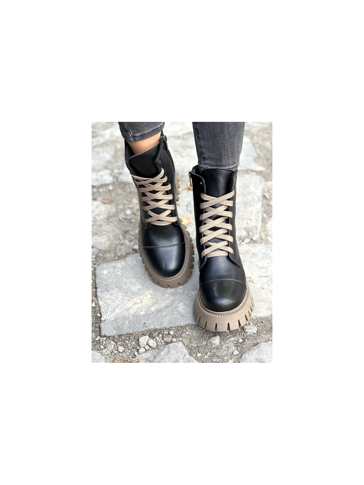 Trapery damskie skórzane OLEKSY polskiej produkcji