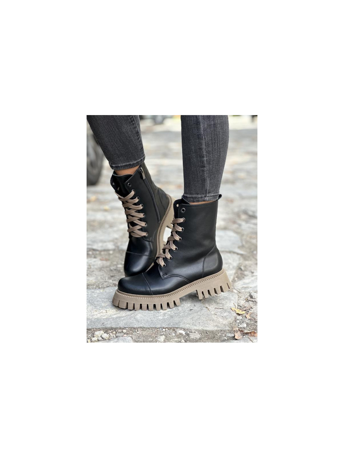 Trapery damskie skórzane OLEKSY polskiej produkcji