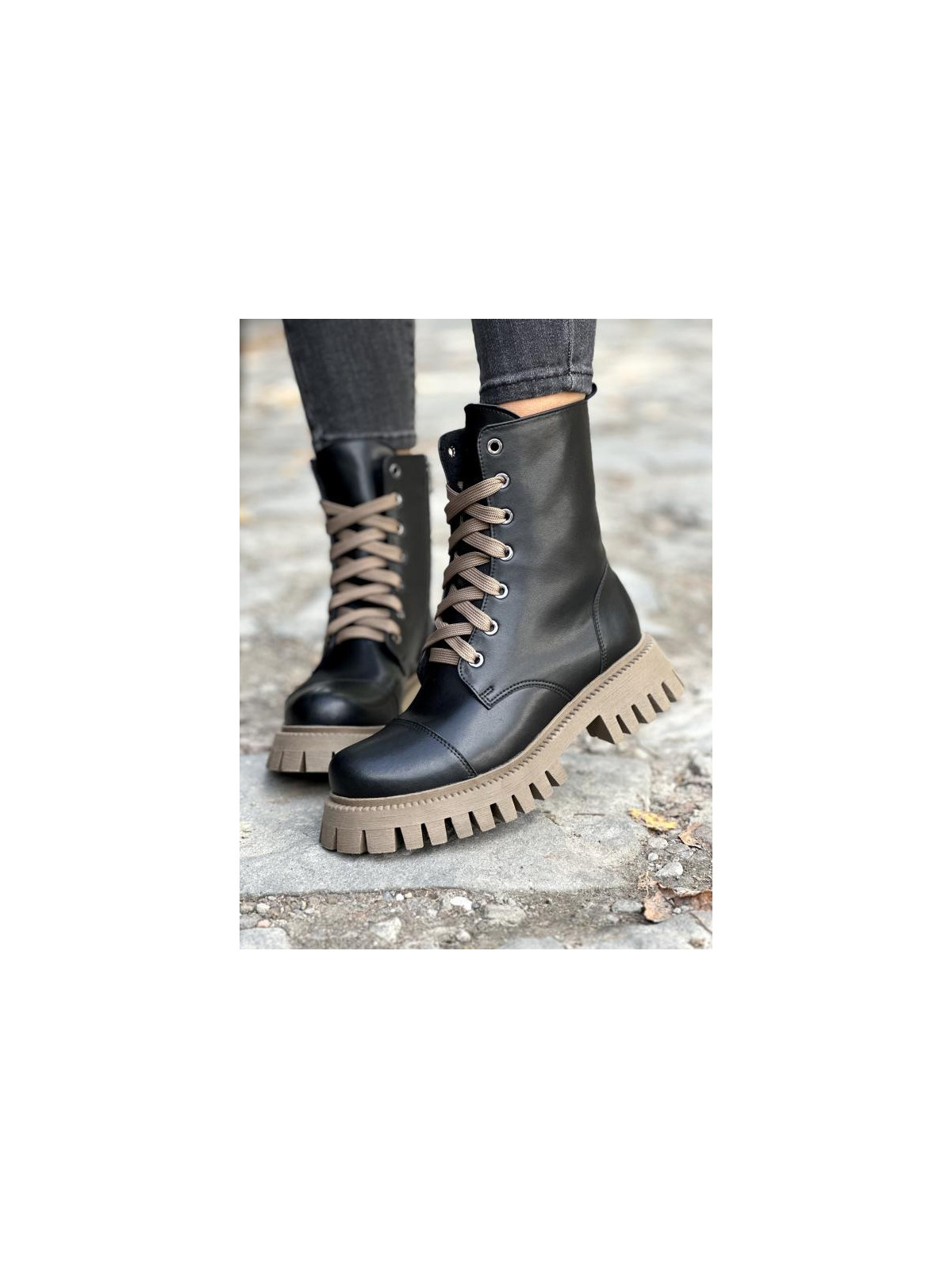 Trapery damskie skórzane OLEKSY polskiej produkcji