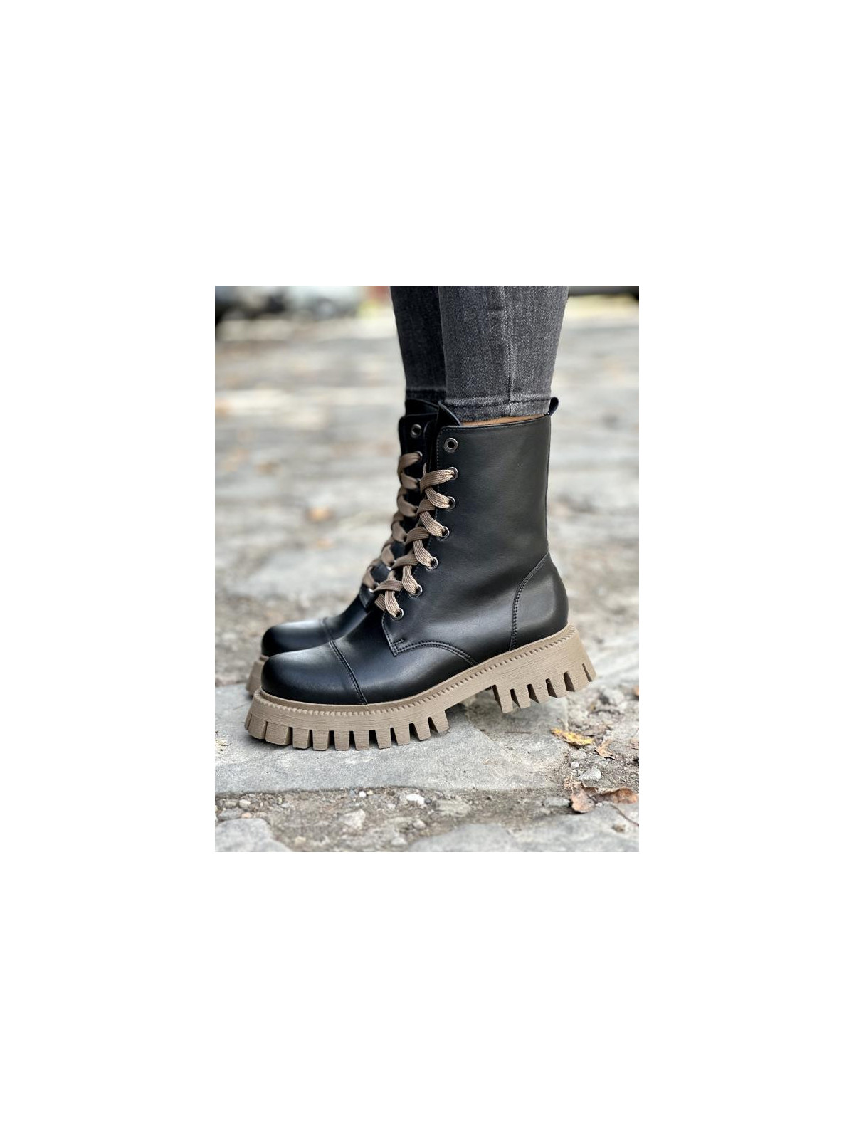 Trapery damskie skórzane OLEKSY polskiej produkcji