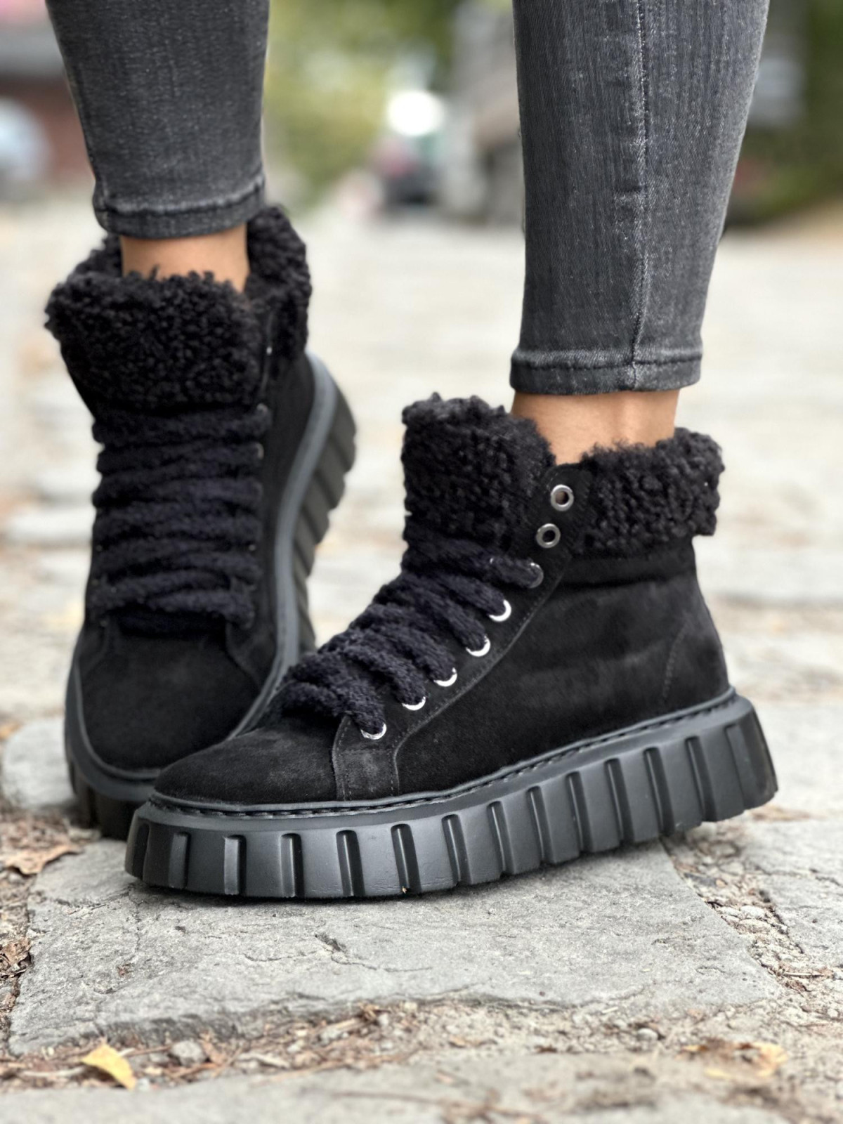 Śniegowce skórzane OLEKSY Polskiej produkcji