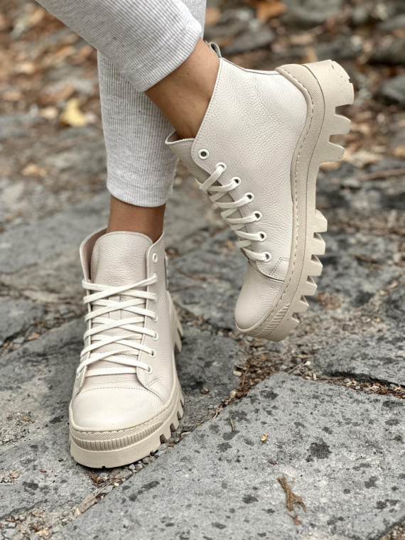 Nowoczesne trapery ze skóry OLEKSY Polskiej produkcji