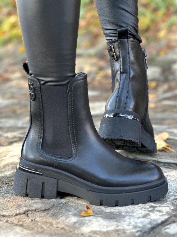 Eleganckie sztyblety ze skóry naturalnej