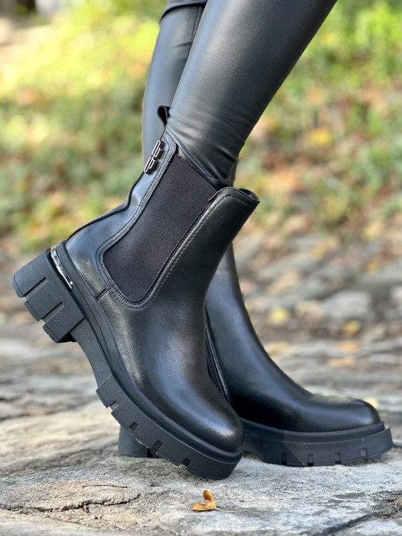 Eleganckie sztyblety ze skóry naturalnej