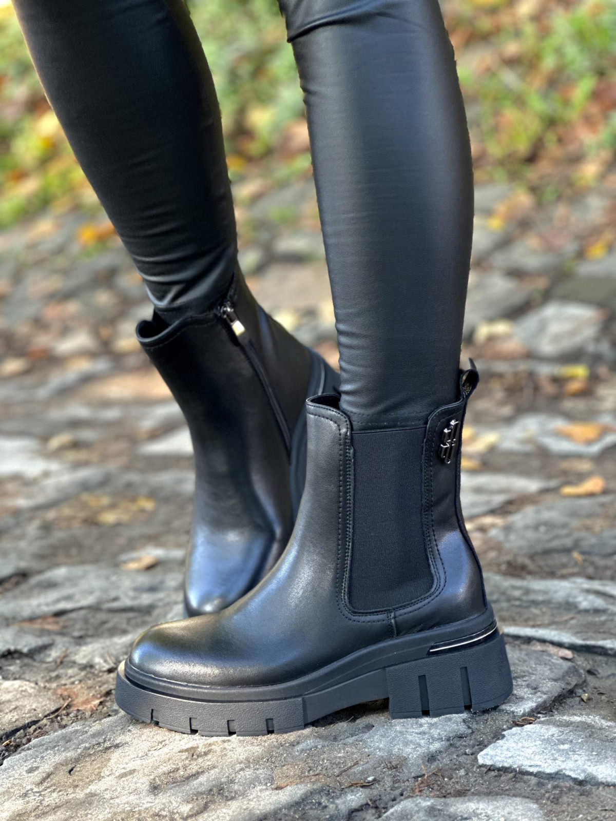 Eleganckie sztyblety ze skóry naturalnej