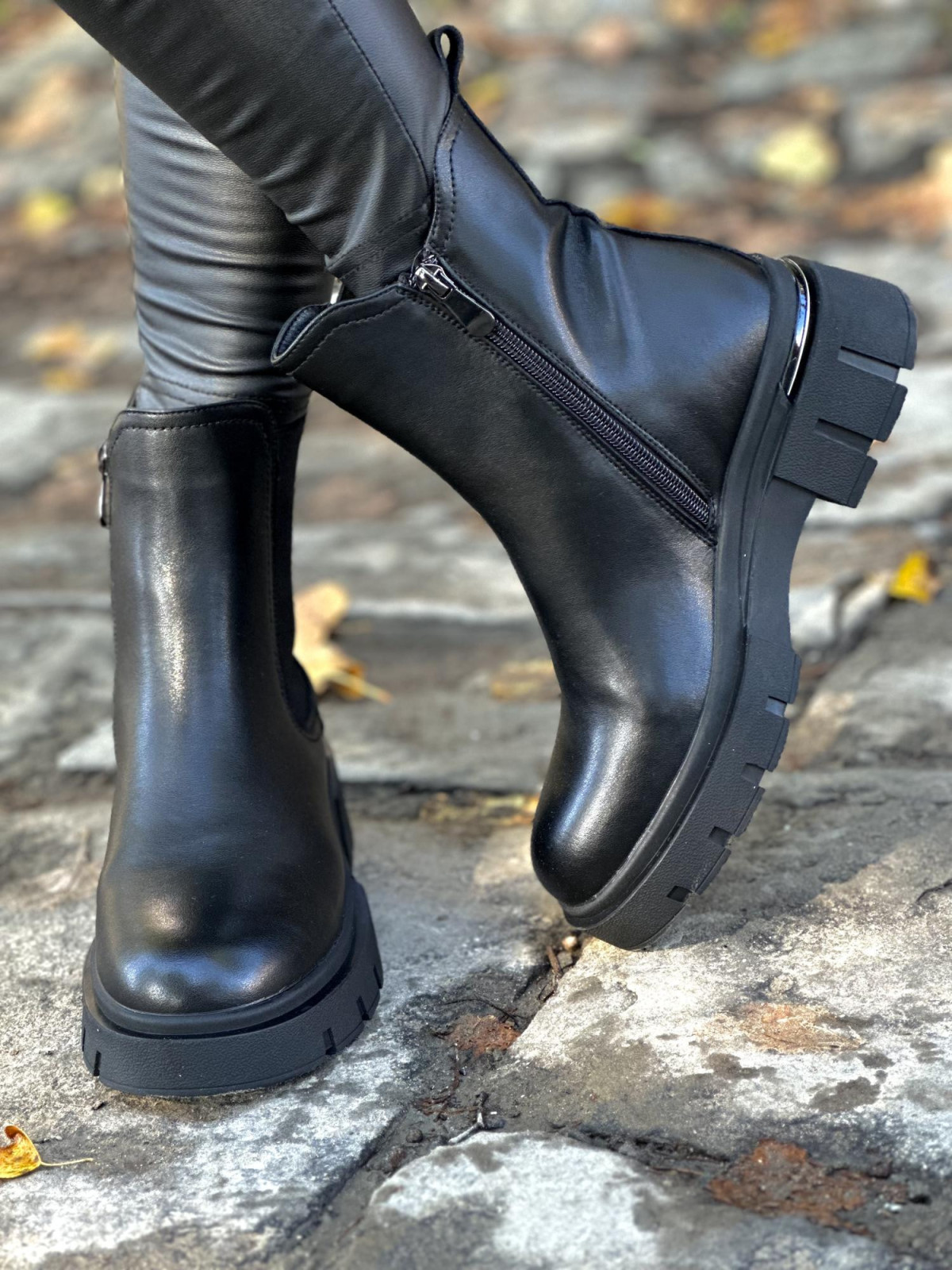 Eleganckie sztyblety ze skóry naturalnej