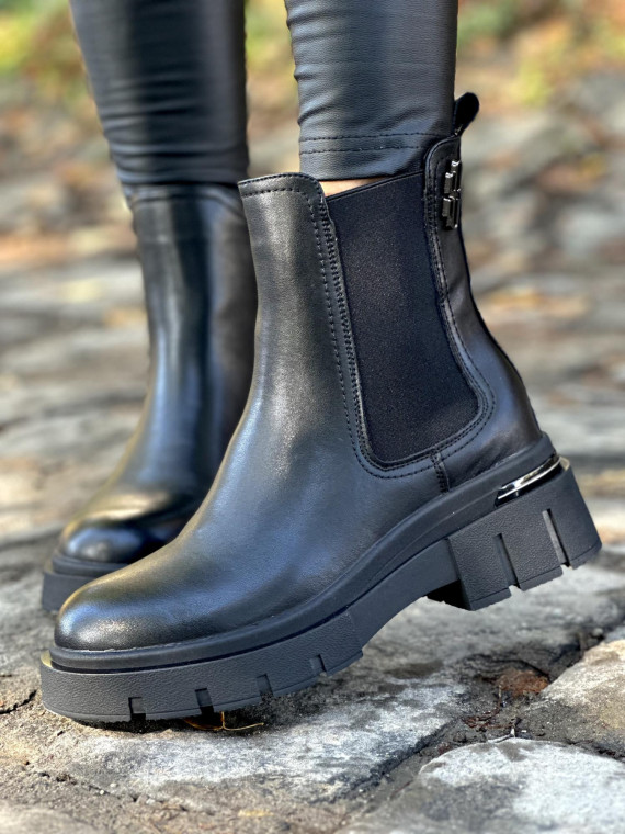 Eleganckie sztyblety ze skóry naturalnej