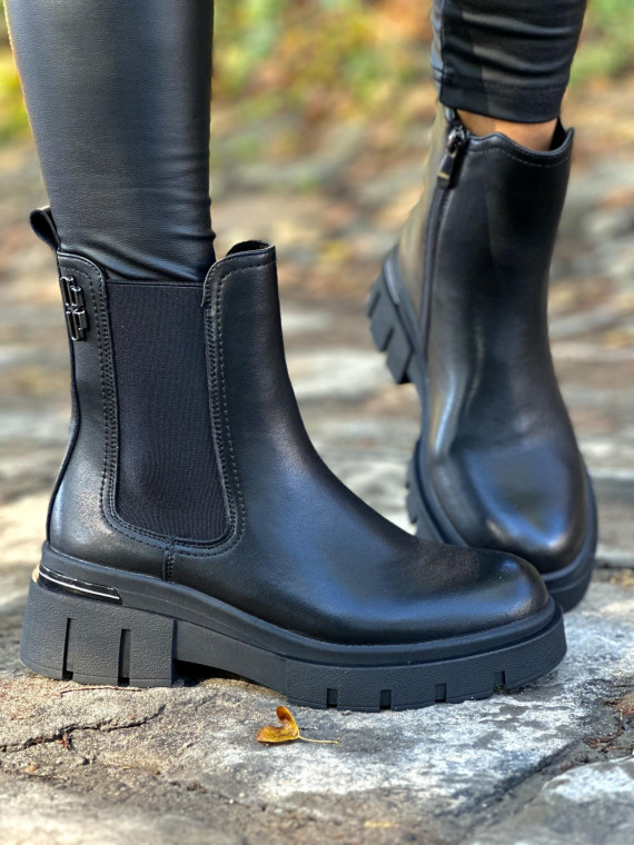 Eleganckie sztyblety ze skóry naturalnej