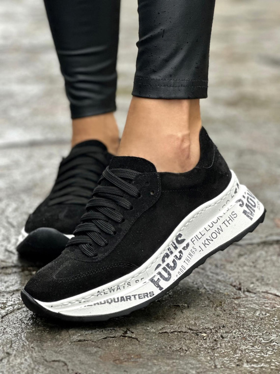 Sneakersy OLEKSY ze skóry naturalnej, Polskiej produkcji