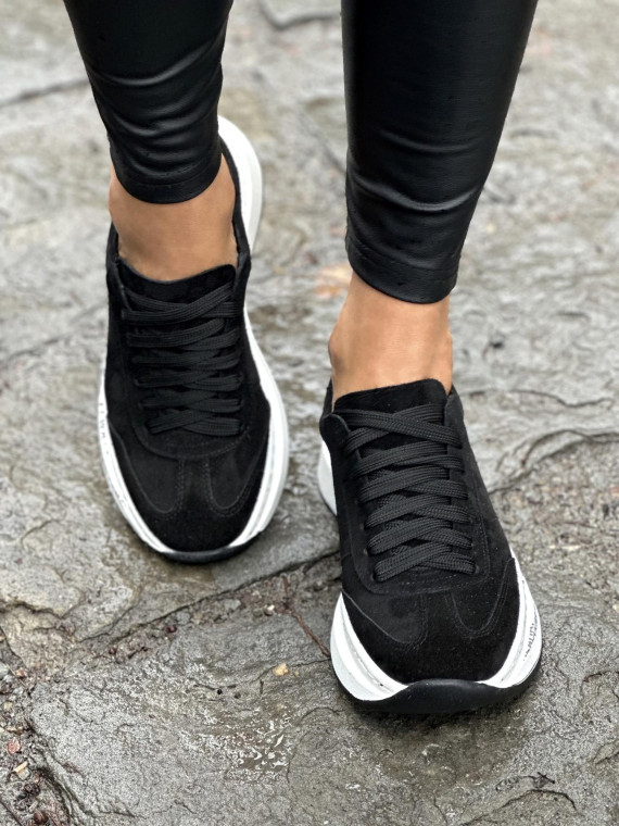 Sneakersy OLEKSY ze skóry naturalnej, Polskiej produkcji