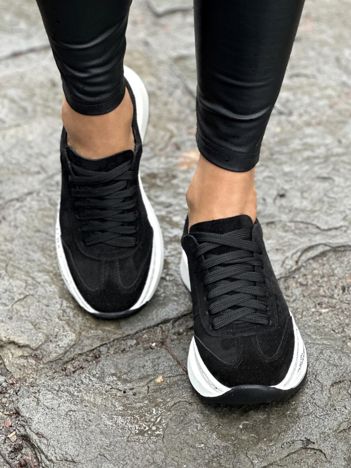 Sneakersy OLEKSY ze skóry naturalnej, Polskiej produkcji