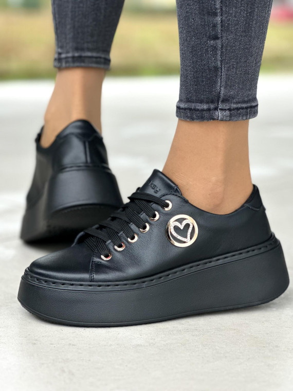 Nowoczesne sneakersy OLEKSY ze skóry naturalnej