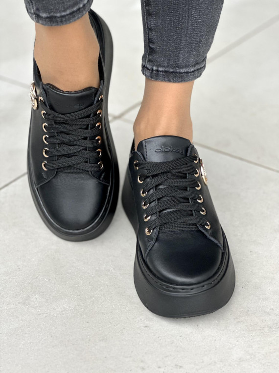 Nowoczesne sneakersy OLEKSY ze skóry naturalnej