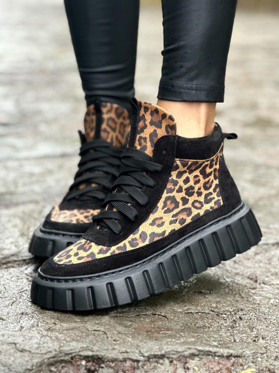 Sneakersy OLEKSY ze skóry naturalnej, Polskiej produkcji