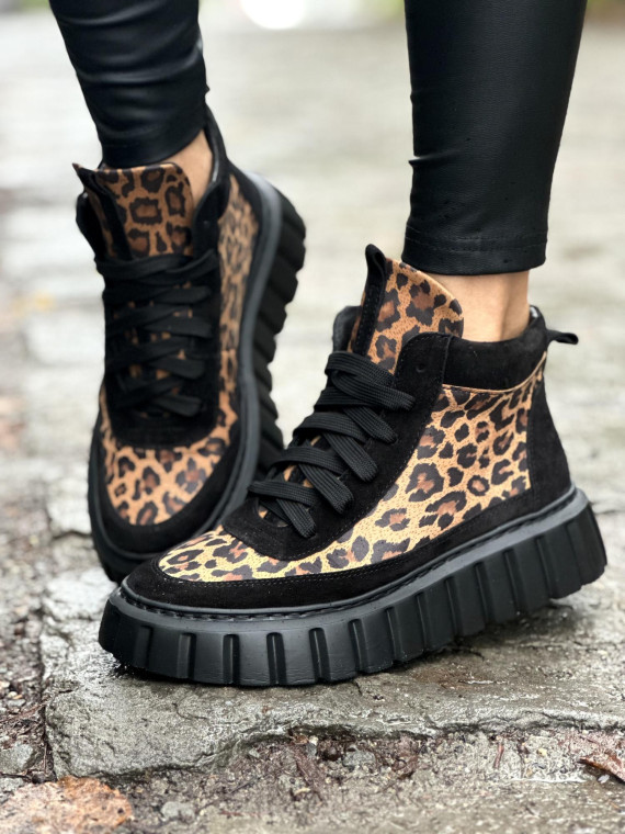 Sneakersy OLEKSY ze skóry naturalnej, Polskiej produkcji