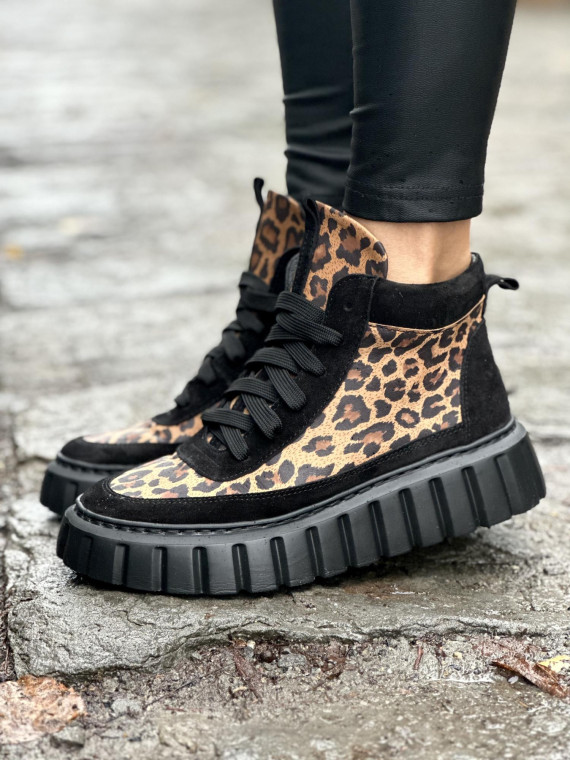 Sneakersy OLEKSY ze skóry naturalnej, Polskiej produkcji