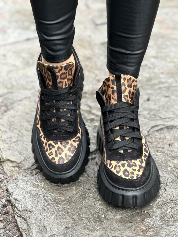 Sneakersy OLEKSY ze skóry naturalnej, Polskiej produkcji