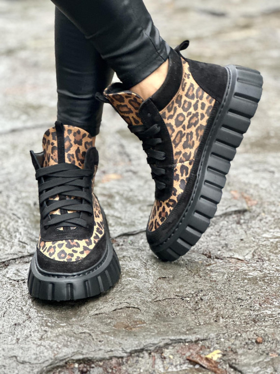 Sneakersy OLEKSY ze skóry naturalnej, Polskiej produkcji