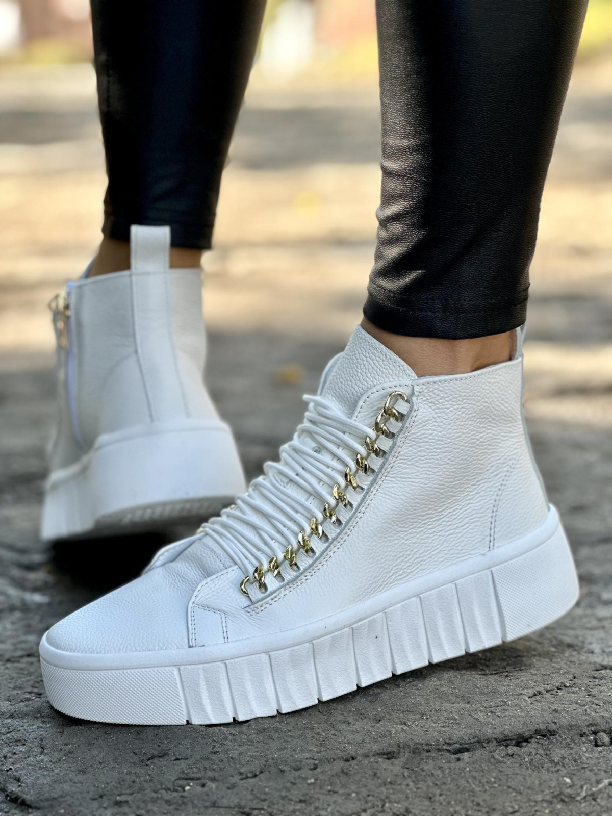 Sneakersy ze skóry OLEKSY, Polskiej produkcji