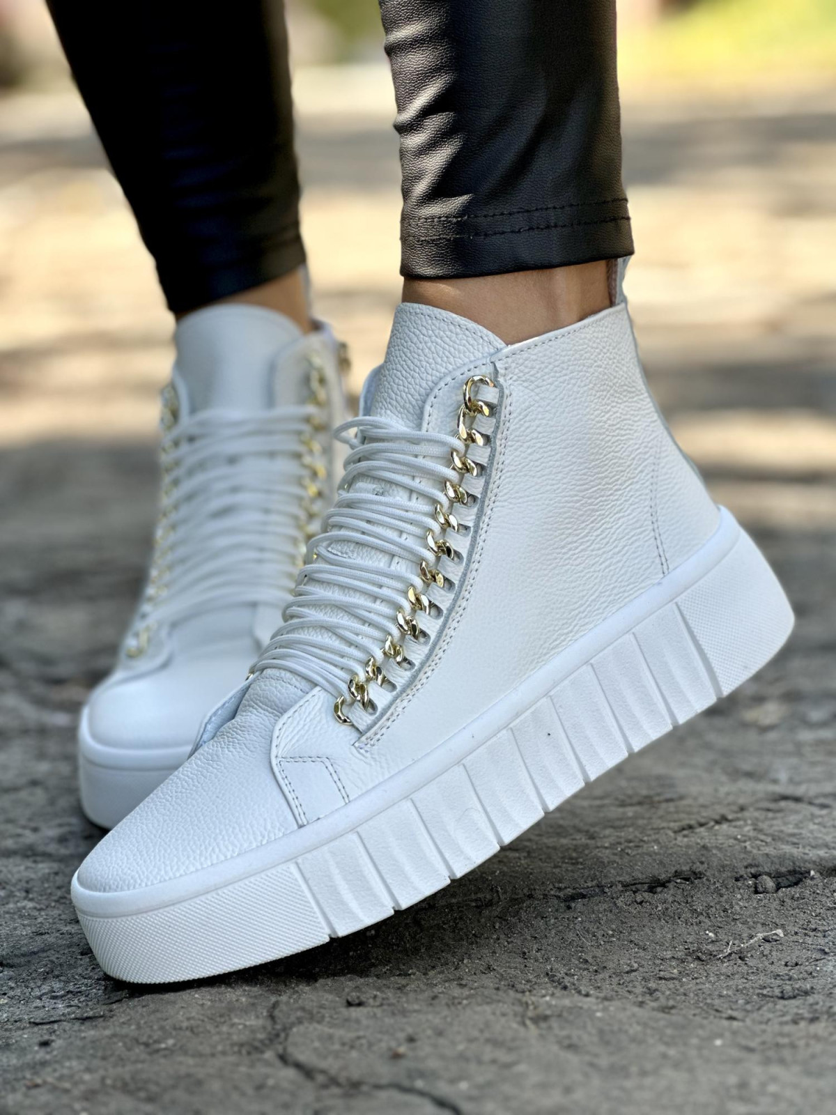 Sneakersy ze skóry OLEKSY, Polskiej produkcji