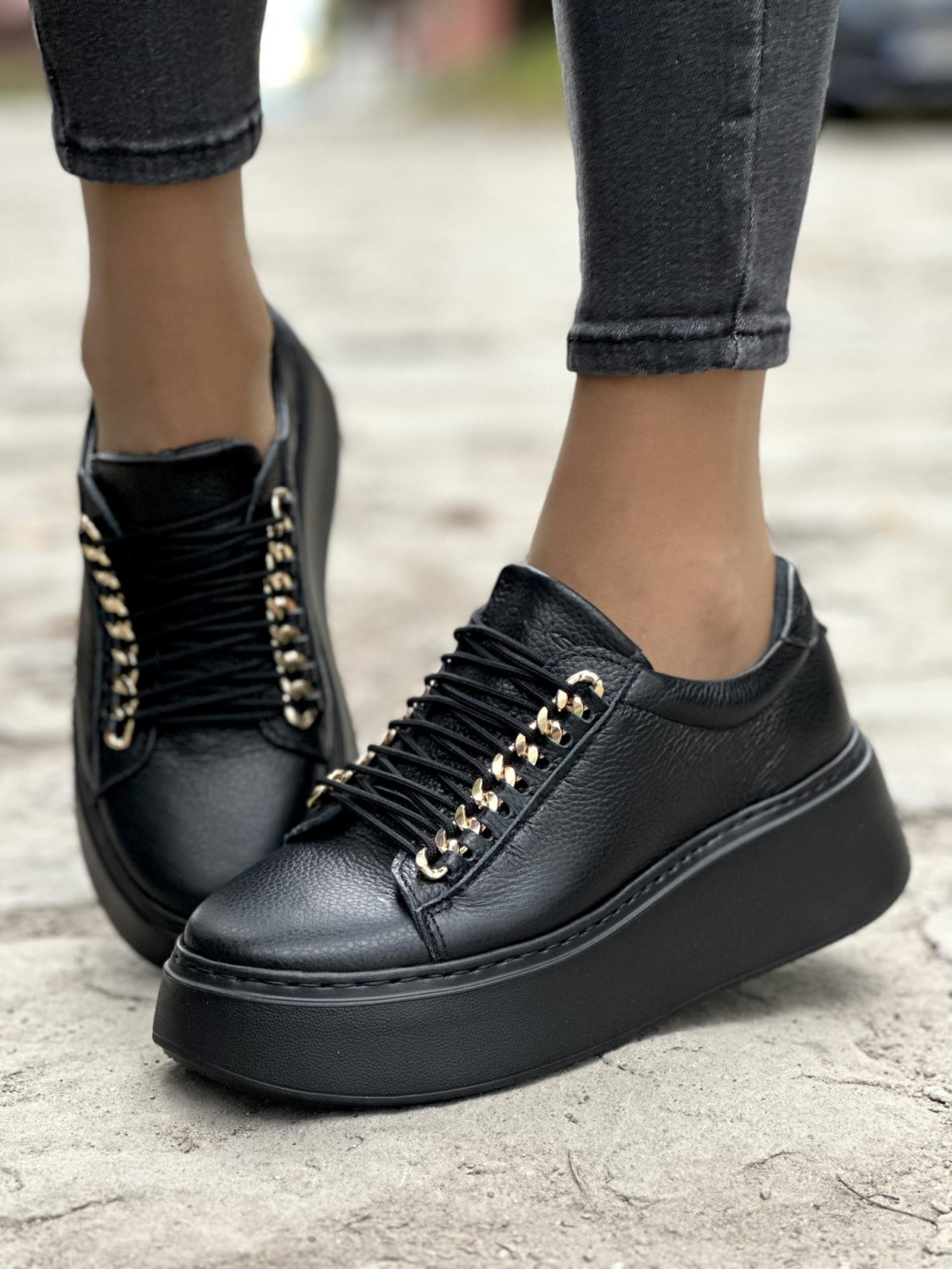 Eleganckie skórzane sneakersy OLEKSY Polskiej produkcji