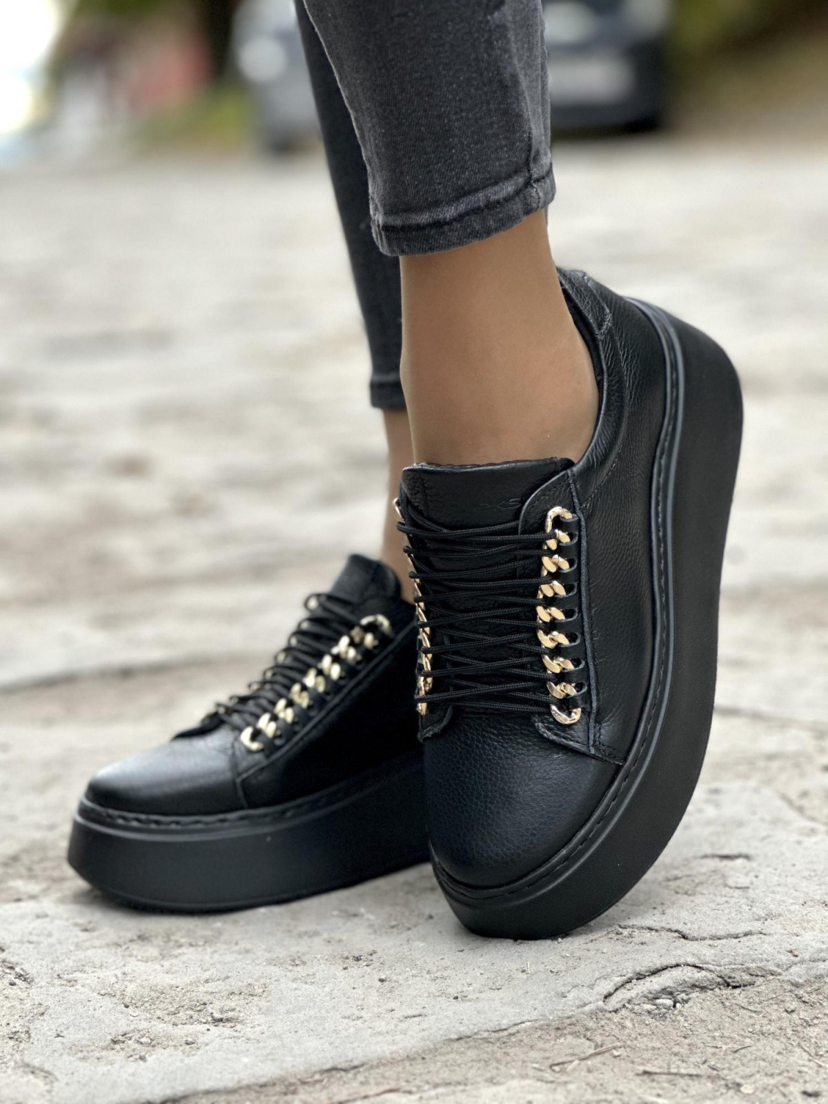 Eleganckie skórzane sneakersy OLEKSY Polskiej produkcji