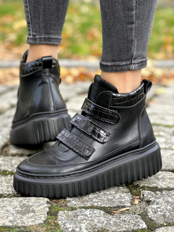 Sneakersy OLEKSY ze skóry naturalnej, Polskiej produkcji