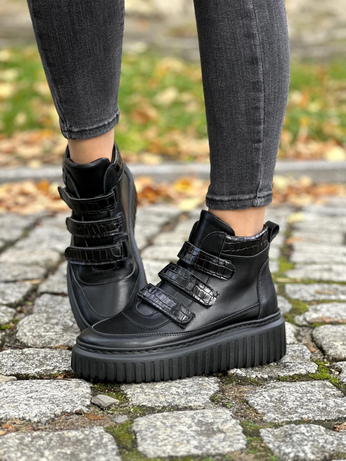 Sneakersy OLEKSY ze skóry naturalnej, Polskiej produkcji