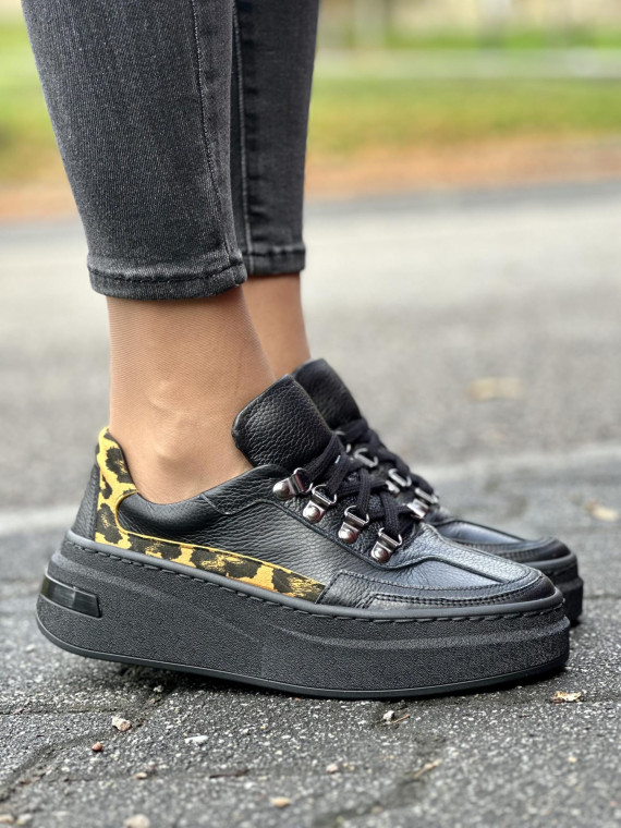 Sneakersy OLEKSY ze skóry naturalnej, Polskiej produkcji