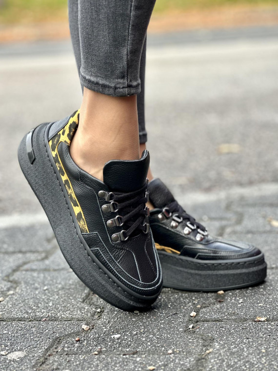 Sneakersy OLEKSY ze skóry naturalnej, Polskiej produkcji