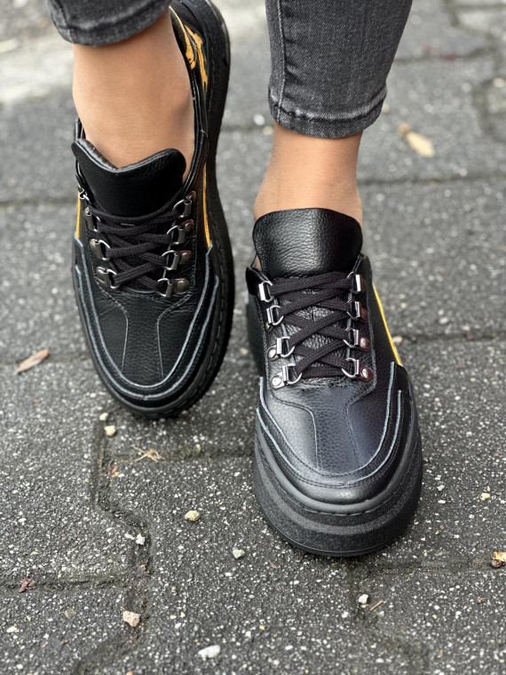 Sneakersy OLEKSY ze skóry naturalnej, Polskiej produkcji