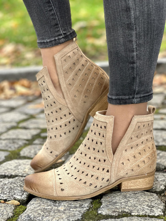 Kowbojki OLEKSY ze skóry naturalnej, Polskiej produkcji