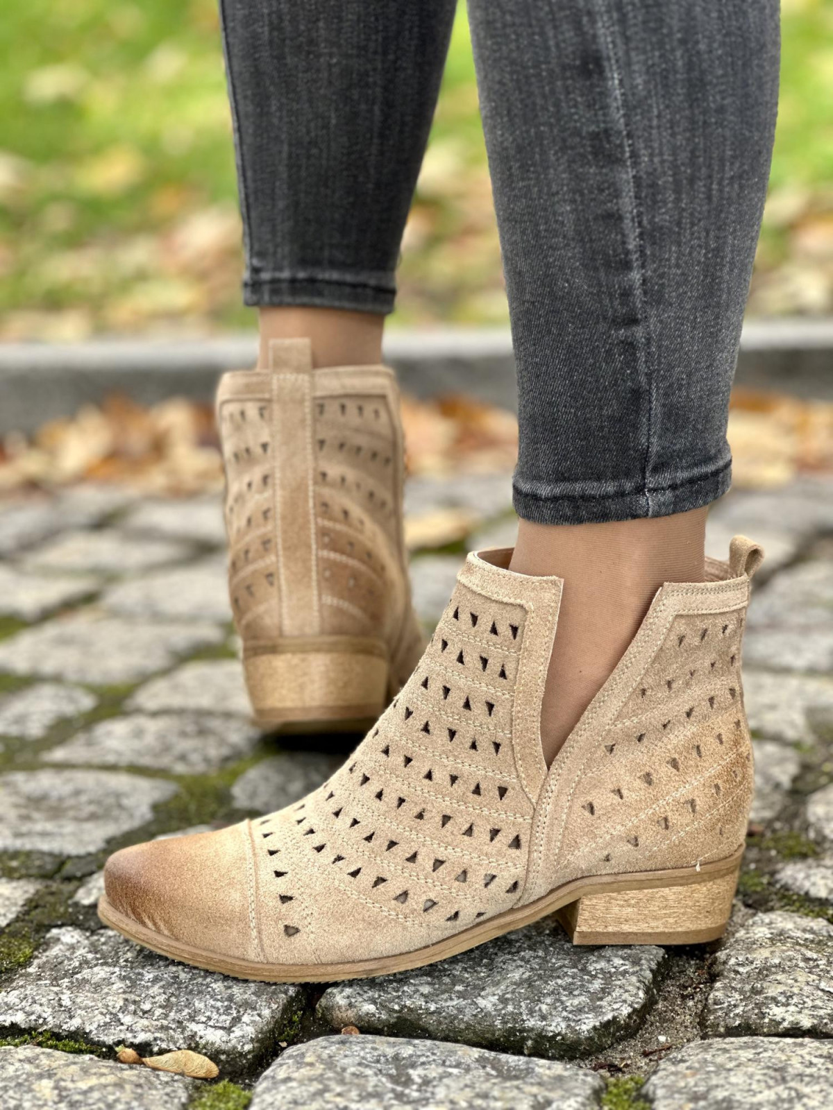 Kowbojki OLEKSY ze skóry naturalnej, Polskiej produkcji