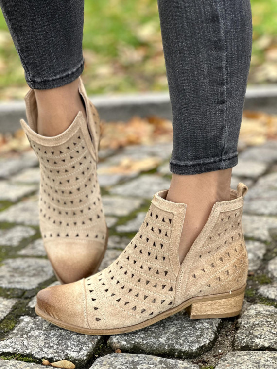 Kowbojki OLEKSY ze skóry naturalnej, Polskiej produkcji