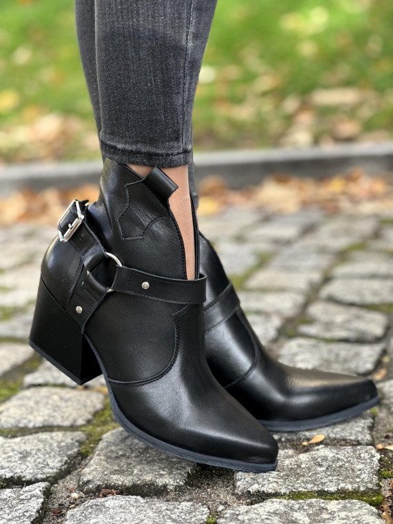 Kowbojki OLEKSY ze skóry naturalnej, Polskiej produkcji