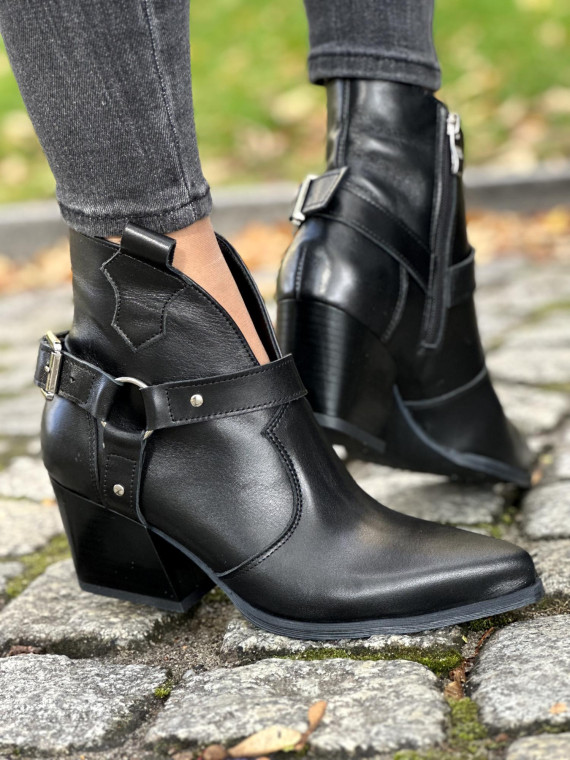 Kowbojki OLEKSY ze skóry naturalnej, Polskiej produkcji