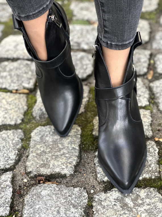 Kowbojki OLEKSY ze skóry naturalnej, Polskiej produkcji