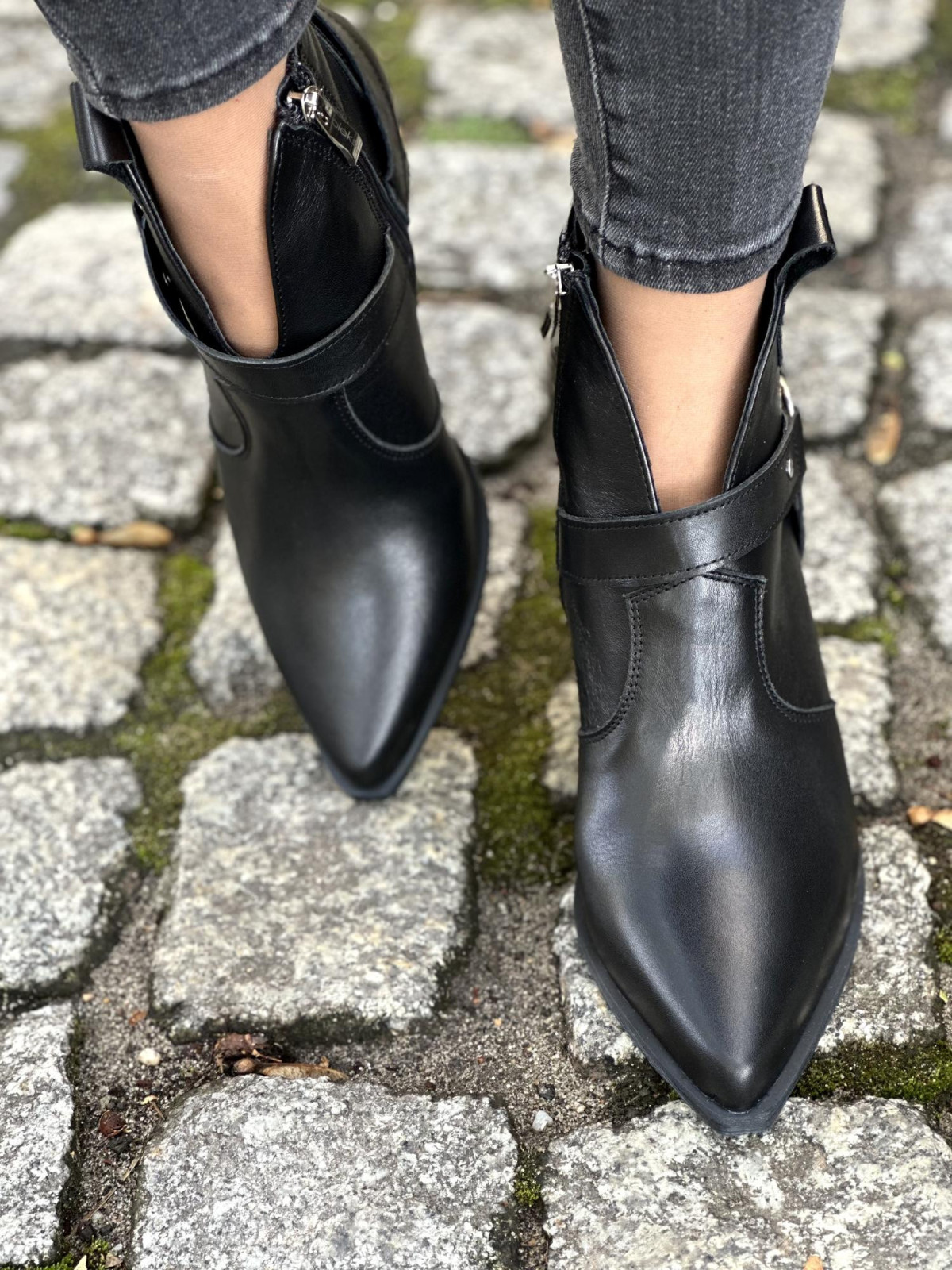 Kowbojki OLEKSY ze skóry naturalnej, Polskiej produkcji