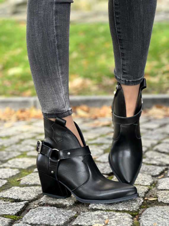 Kowbojki OLEKSY ze skóry naturalnej, Polskiej produkcji