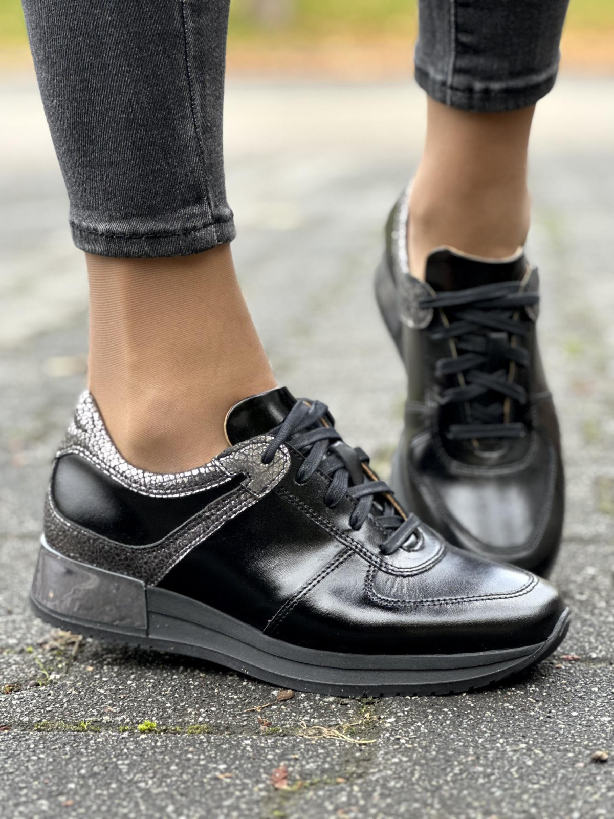 Eleganckie sneakesy skórzane Polskiej produkcji