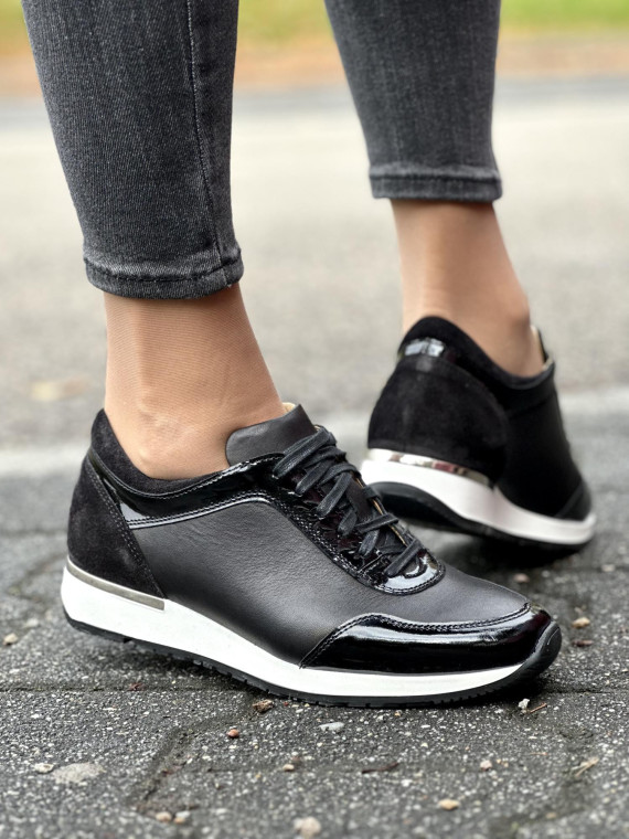 Eleganckie sneakesy skórzane Polskiej produkcji