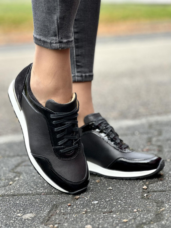 Eleganckie sneakesy skórzane Polskiej produkcji