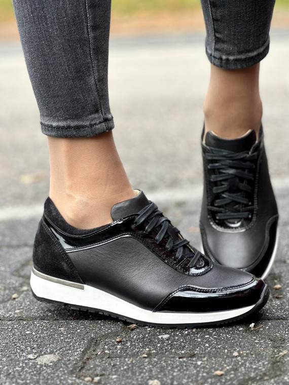 Eleganckie sneakesy skórzane Polskiej produkcji